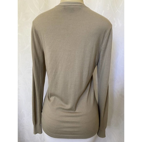 Ralph Lauren Black Label Cardigan Knit Top Blouse Long Sleeve V Neck Tau… - Picture 3 of 6